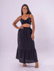 Conjunto Top e Saia Chloe em Viscolinho - Preto