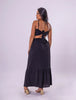 Conjunto Top e Saia Chloe em Viscolinho - Preto