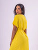 Vestido Longo Duna em Viscolinho - Amarelo