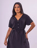 Vestido Longo Athena em Viscolinho - Preto