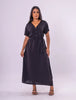 Vestido Longo Athena em Viscolinho - Preto