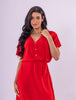 Vestido Longo Livia em Viscolinho - Vermelho