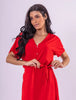 Vestido Longo Livia em Viscolinho - Vermelho