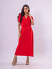 Vestido Longo Livia em Viscolinho - Vermelho