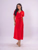 Vestido Longo Livia em Viscolinho - Vermelho