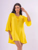 Vestido Suzane Gal em Viscolinho - Amarelo